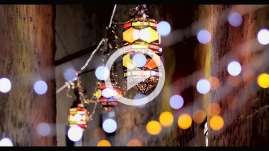 Pathway of Ramadan Lanterns|