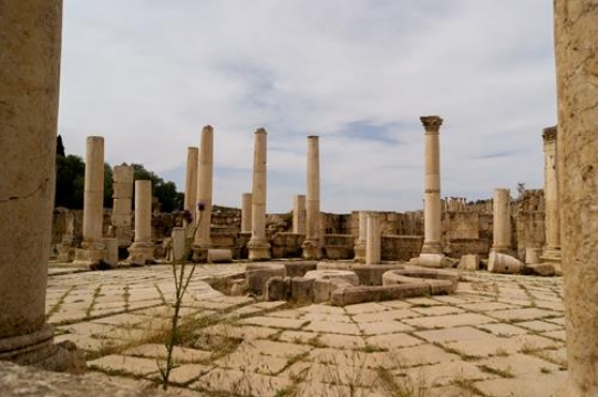 ruins of ancient market house 
