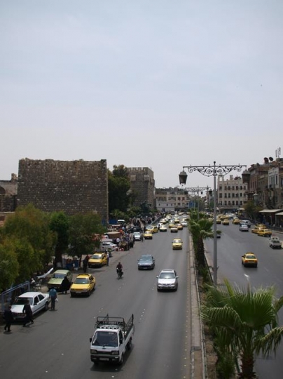 public main road in damascus