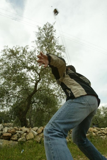 Palestinian youth fighting