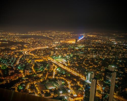 an aerial view of istanbul,tur