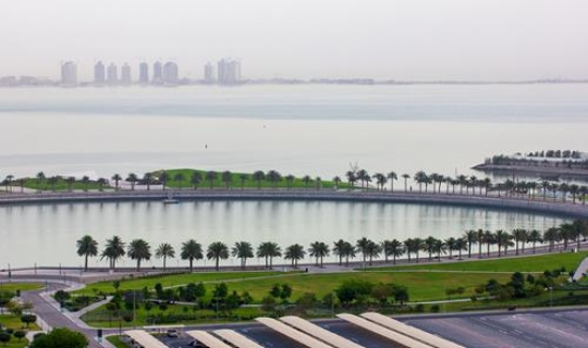 man-made island,qatar