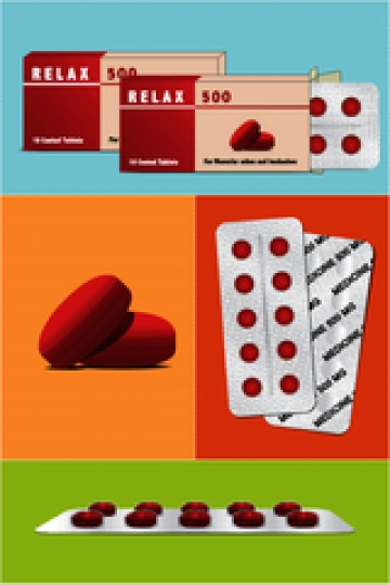 vector image of packing for tablets and tablet