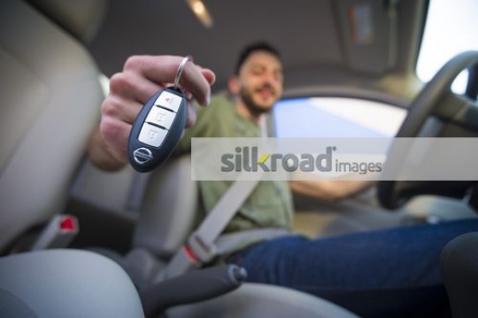 Arab man passed the driving test|