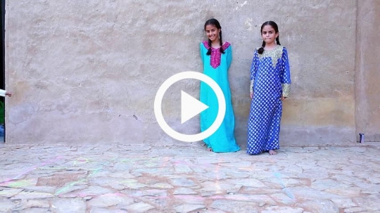 Children playing in turns