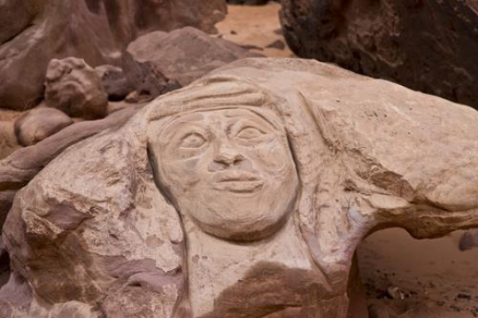 Archaeological detail in Petra