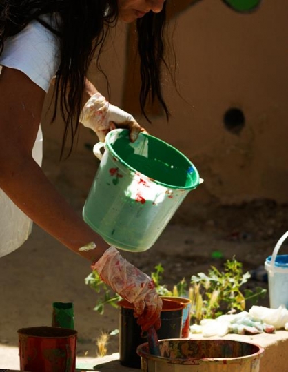 female volunteer 