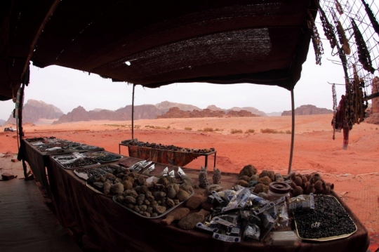 Souvenir Stand in Wadi Rum