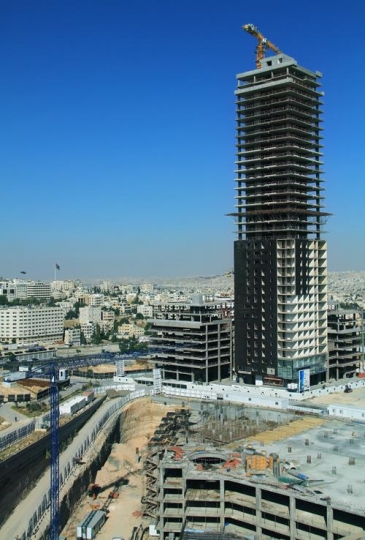 building under construction in al abdali,amman,Jordan