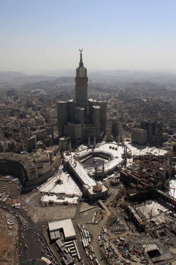 Mecca view from the plane