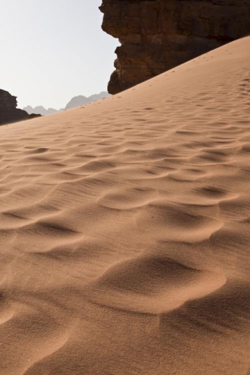 Red sandy dunes, Wadi rum, Jordan