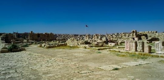 amman citadel ruins,jabal al-qala,jordan
