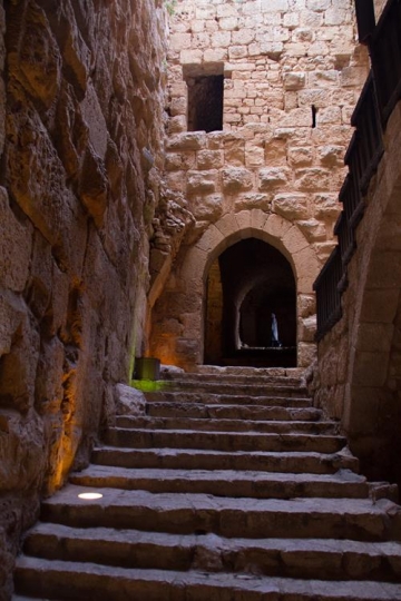 stairs in ajlun castle,jordan