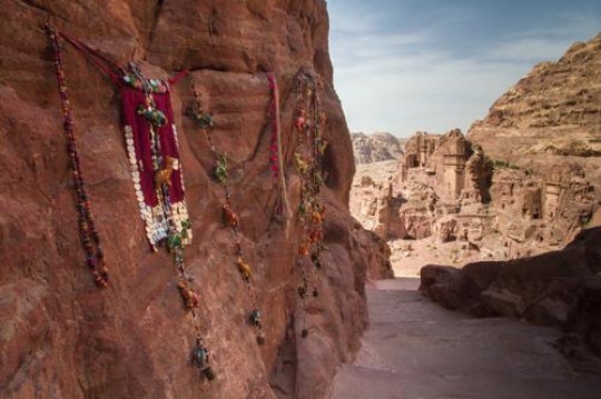 Sandstone gorge formation, Rose City, Petra, Jordan