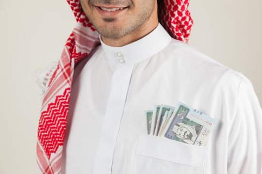 an arabian man in thobe