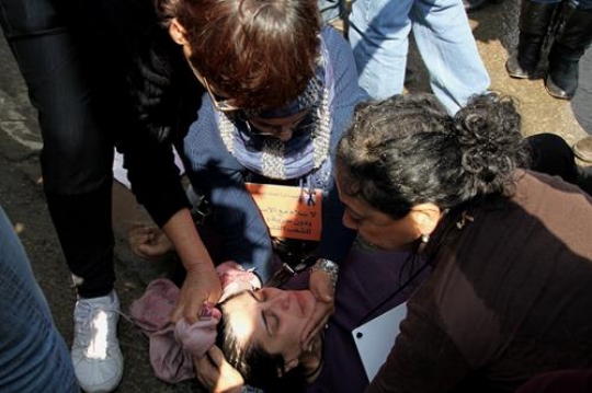 Woman lying down
