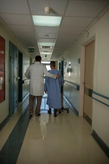 Doctor and Patient Walking