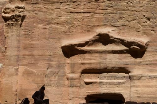 Sandstone gorge formation, Rose City, Petra, Jordan