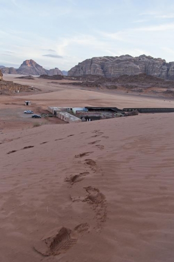Wadi Rum desert  and mountains