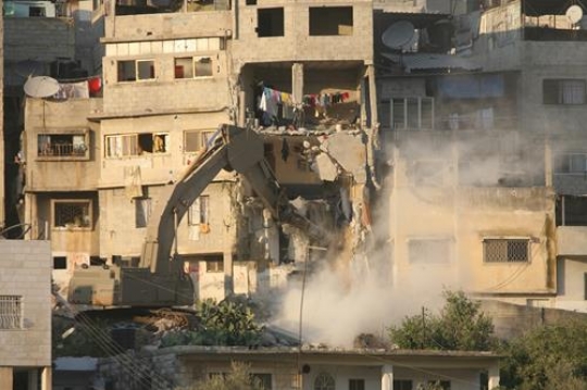 demolishing house