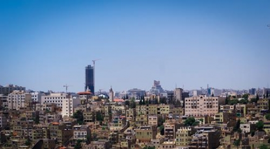 view of amman city from jabal al-qala,jordan