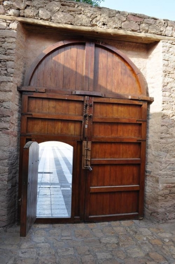 old wooden door