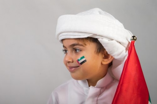 Little boy celebrating national day