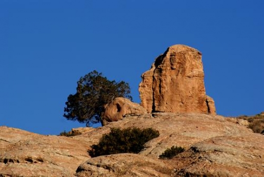 rock on the top of a mountain