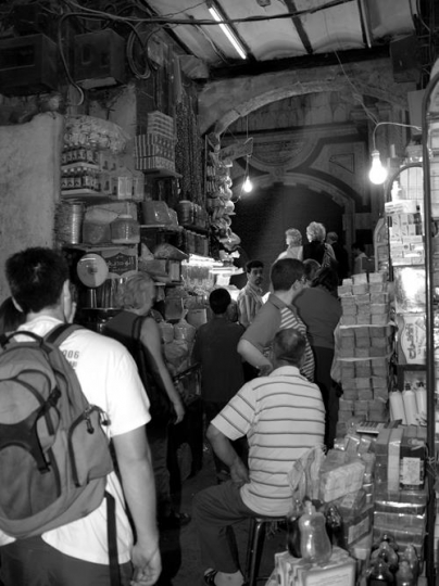people in market