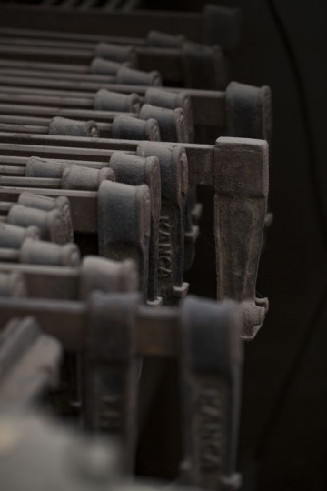 Wood worker tools lined up