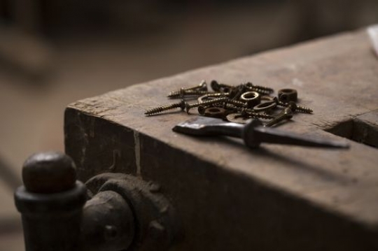 Pieces of different screws