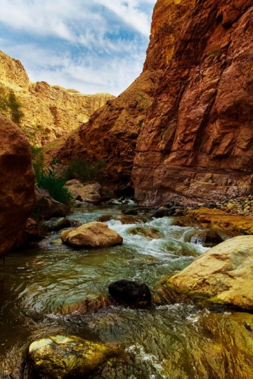 Hammamat Main, near the Dead Sea, known as the hot springs of Callirhoe, Jordan