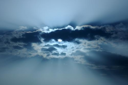 Blue clouded sky