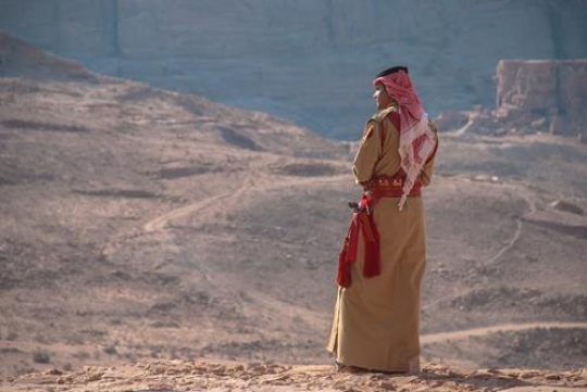 Jordanian military security guard