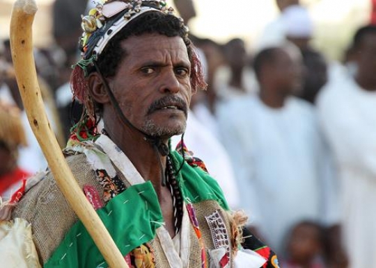 close up image for sudanese man