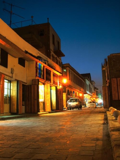 shops in the night