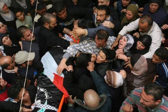 palestinian martyr procession